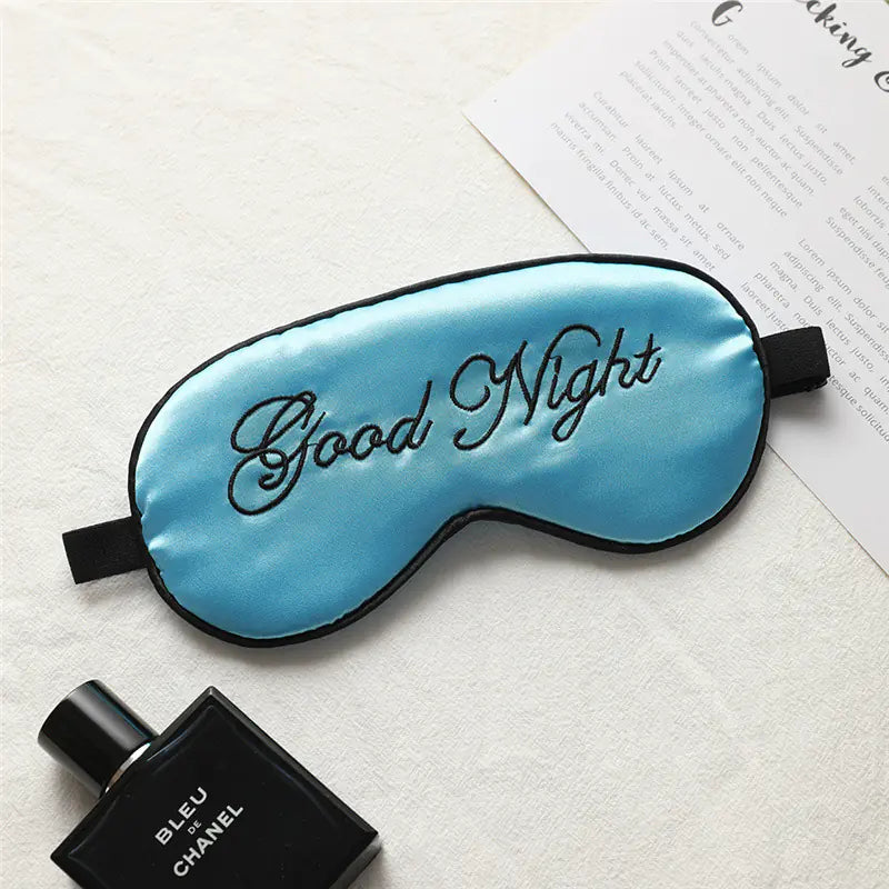 Luxury Embroidered Silk Eye Mask