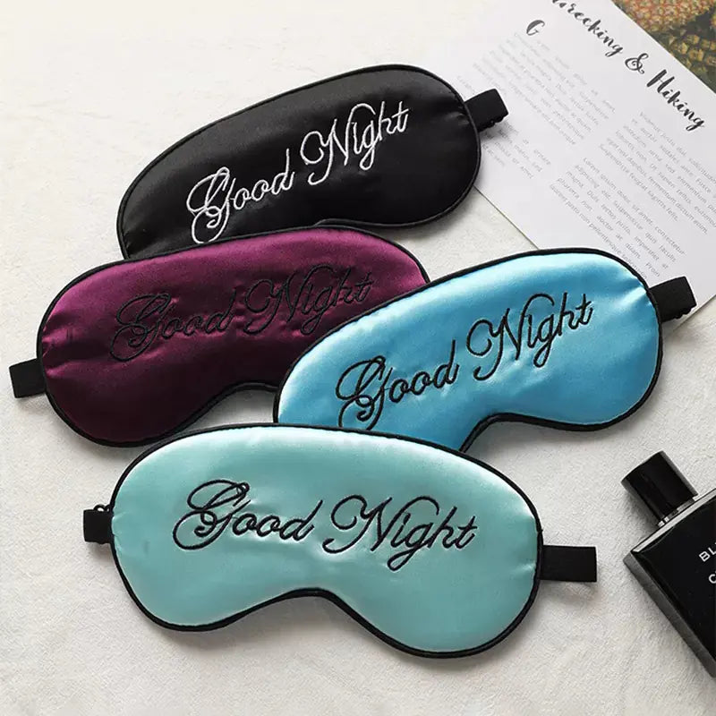 Luxury Embroidered Silk Eye Mask