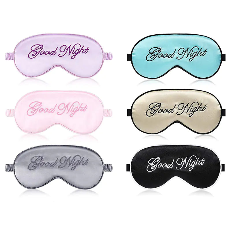 Luxury Embroidered Silk Eye Mask